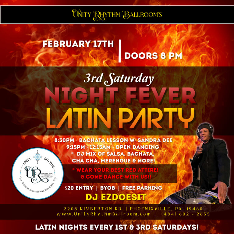 3rd Saturday ‘NIGHT FEVER’ Latin Night Party!