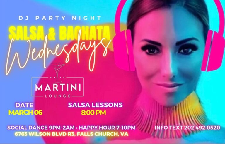Salsa & Bachata Wednesdays @ Martini Lounge