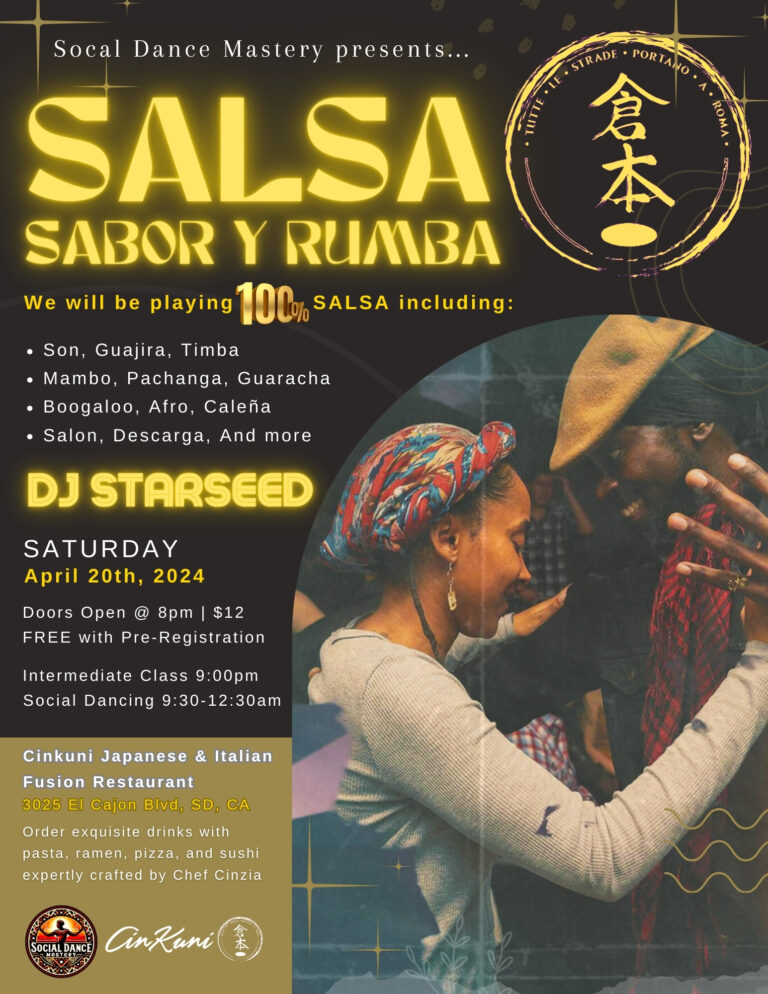Salsa Sabor Y Rumba – 100% SALSA @ CinKuni Fusion