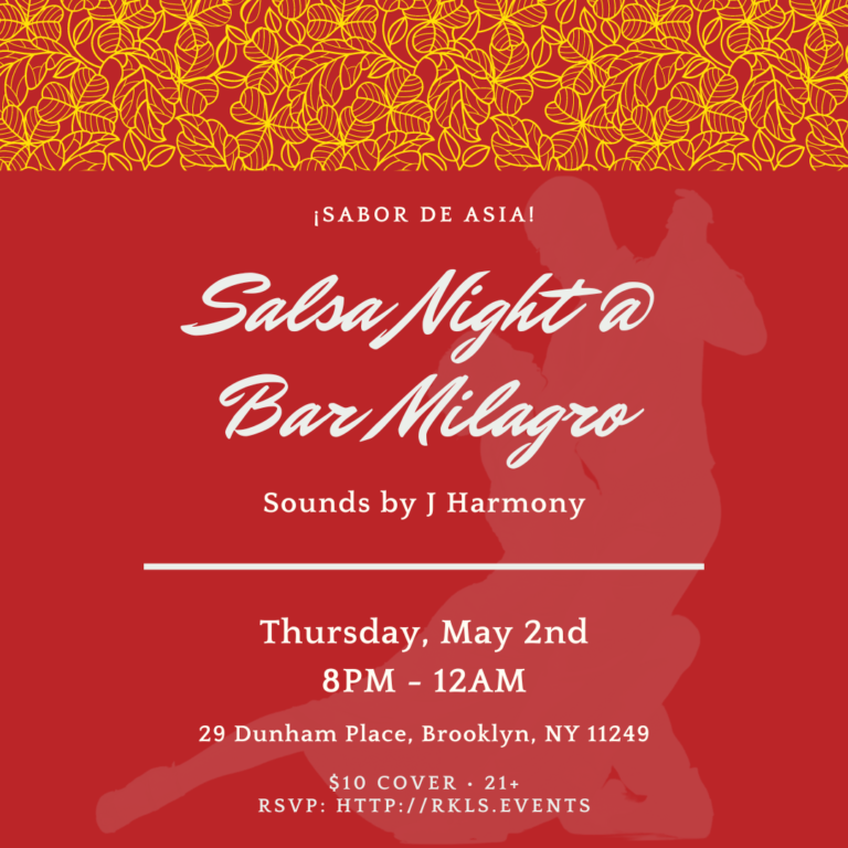 Salsa Night @ Bar Milagro (Asian Heritage Night)