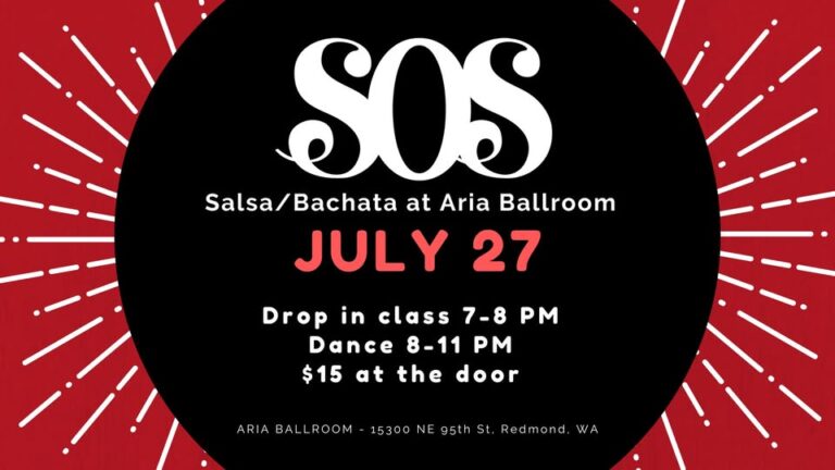 eSOeS – July 27th Salsa/Bachata at Aria Ballroom