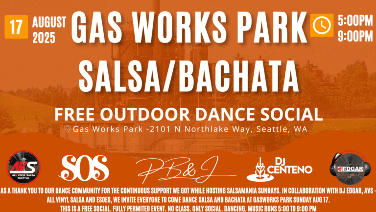 Salsa/Bachata social at Gas Works Park