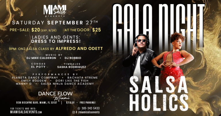 Salsaholics Gala Night at Dance Flow Miami!