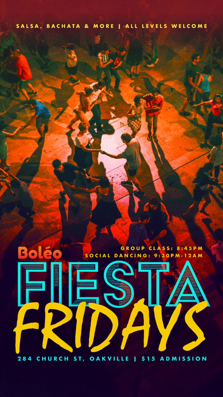 Boleo Fiesta Fridays – Latin & Ballroom Group Classes & Dance Social in Oakville