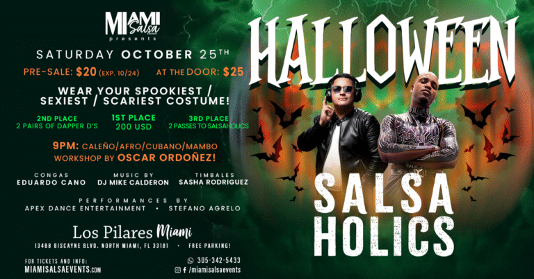 Salsaholics Halloween at Los Pilares Miami!