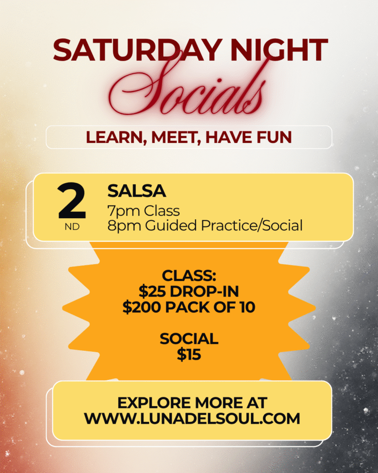 Saturday Night Social Dancing! Salsa EDITION