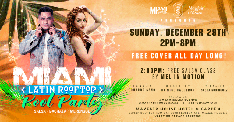 Miami Latin Rooftop Pool Party at The Mayfair Hotel!