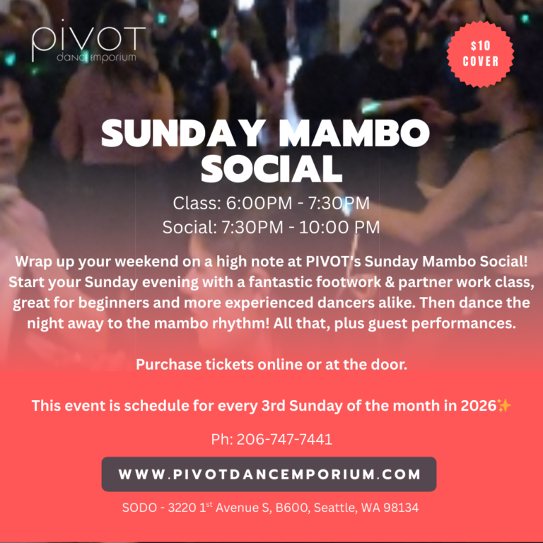 PIVOT’s Sunday Mambo Social