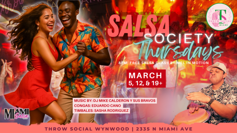 SALSA Society Thursdays at Thrōw Social Miami Wynwood!